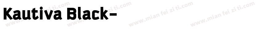Kautiva Black字体转换